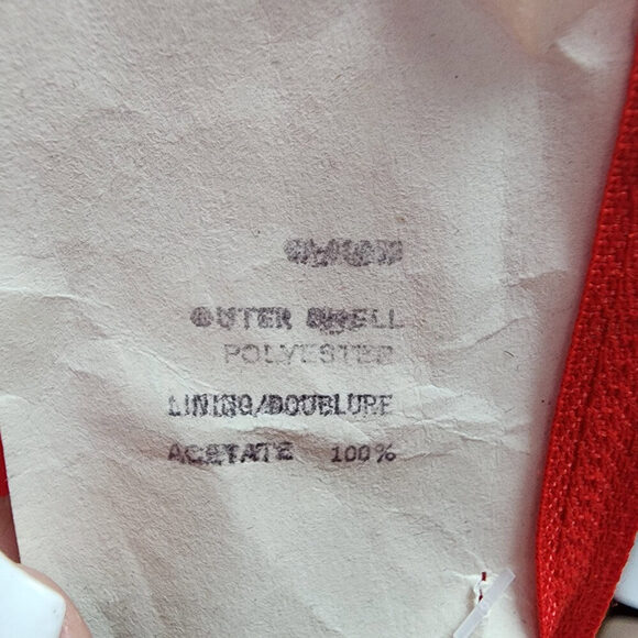 Vintage Red Long Sleeve Maxi Dress Size S/M - Picture 9 of 10